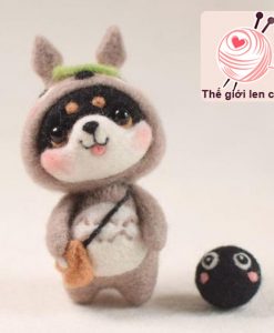 bộ kit len chọc shiba vui vẻ 1 totoro