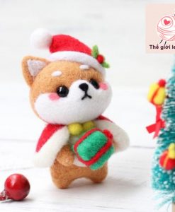 bộ kit len chọc shiba vui vẻ 2 noel