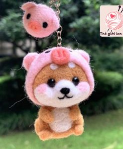 shiba vui vẻ 3 heo hồng